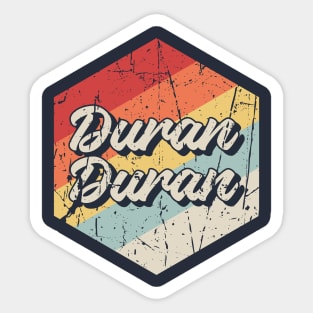 Duran Duran Retro Sticker